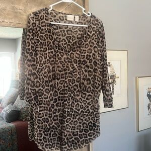 Chicos leopard print shirt.